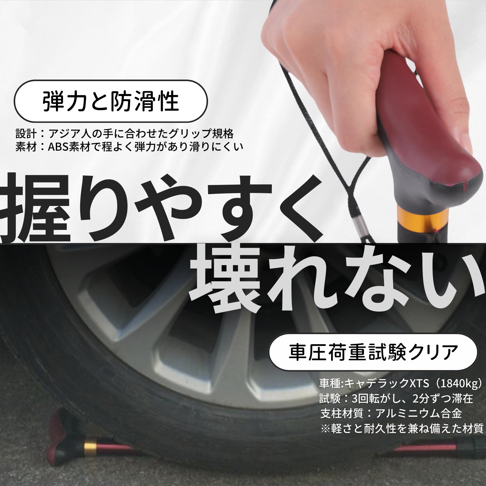 はなめぶく 超軽量一本杖 グレー&ブラック 5枚目