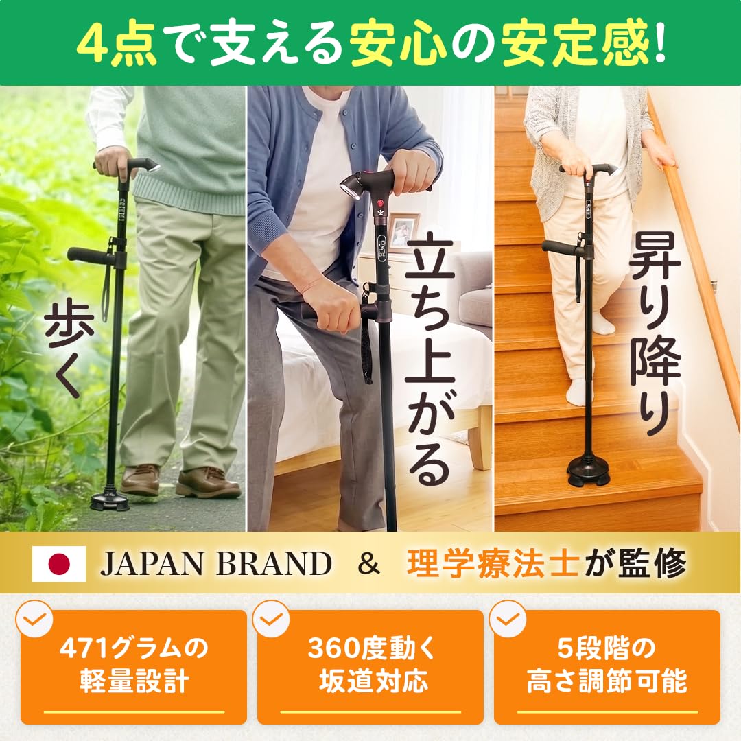まいにちのつえ 4点折りたたみ 2枚目