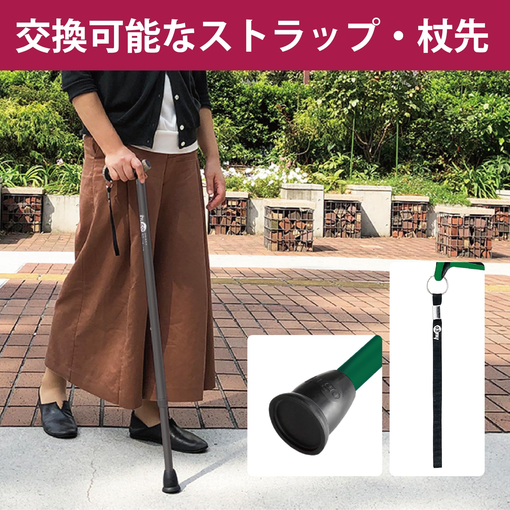 竹虎 ヒューゴステッキ グレー 6枚目