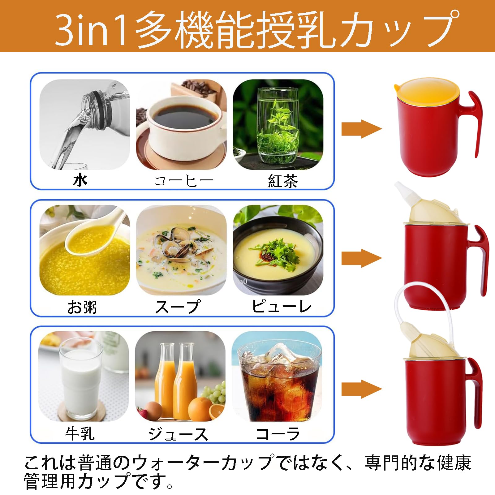 DALLYCARRE こぼれ防止ストローカップ ブルー 2枚目