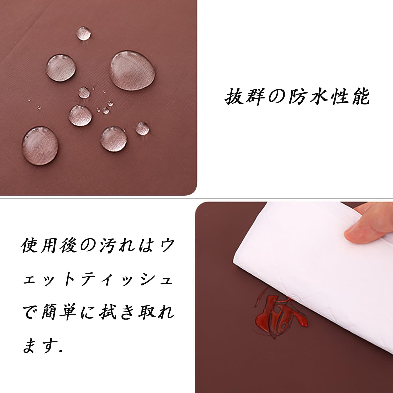 SFTRADE 防水食事エプロン 透明ホワイト 3枚目